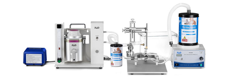 RWD Stereotaxic Anesthesia Setup with Nosecone Masks