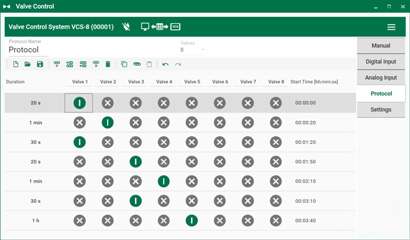 VCS Valve Control software